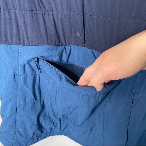 The North Face Pullover 1/4 Button Jacket Blue - Picture 5 of 12